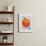 "Orange Freshness" - Art Print in Fresh orange by Stop-mashina - In a Room