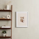 "Baby Squirrel" - Art Print in Beige by Vivian Yiwing - In a Room