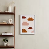 "Paper Clouds" - Art Print in Cinnamon by Iveta Angelova - In a Room