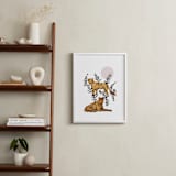 "Tigers in Tulum" - Art Print in Gold Spark by Jenna Skead - In a Room