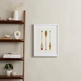 "Let's Get Paddles" - Art Print in Wood by SUWACHI - In a Room