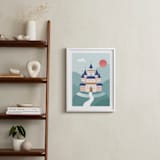 "Fairy Tale" - Art Print in Aqua by Kristen Smith - In a Room