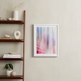 "abstract palms II" - Art Print in berry by Kamala Nahas - In a Room