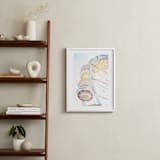"Puyallup Merry Go Round" - Art Print in Colorful Sky by Sharon Rowan - In a Room