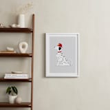 "Fire Dalmatian" - Art Print in Smoke by Ashley Presutti Beasley - In a Room