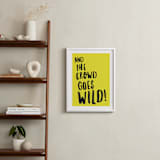 "Buzzer Beater" - Art Print in Lemon Lime by Keen Peachy - In a Room