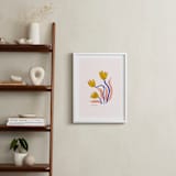 "A Flower For You, A Flower For Me III" - Art Print in Peony by Kayla King - In a Room