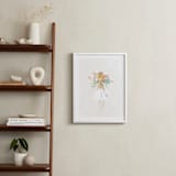 "The Flower Girl" - Art Print in Ivory by Lori Wemple - In a Room