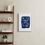 "Galactic Inspiration II" - Art Print in Navy by Creo Study - In a Room
