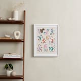 "Garden Numbers" - Art Print in Soft Garden by Vera Lim - In a Room