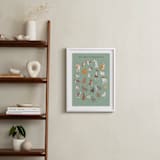 "ABCs of Dog Breeds" - Art Print in Mint by Vera Lim - In a Room