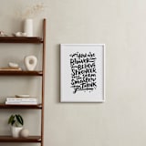 "Braver Stronger Smarter" - Art Print in Black by Laura Bolter - In a Room