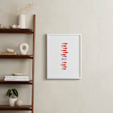 "Unique Fishy" - Art Print in Cherry Red by Oscar and Emma - Karly Depew - In a Room