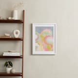 "Iced Swirls" - Art Print in Sherbet by Carol Barber - In a Room