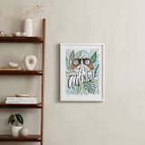"Look for Adventure" - Art Print in Cool Greens by Alethea and Ruth - In a Room