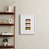 "Vintage Van Crew" - Art Print in Dusty Rose by Alicia Schultz - In a Room
