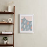 "Spring Rain" - Art Print in Blush by Iveta Angelova - In a Room