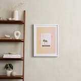 "Sweet summer palms." - Art Print in Peach by Dawn Smith - In a Room