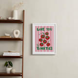 "Piccole Gioie 2" - Art Print in Tomato by Jenna Holcomb - In a Room