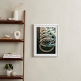 "Let's All Ride" - Art Print in Light Blue by ALICIA BOCK - In a Room