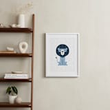 "mr LION" - Art Print in Raindrop by Bob Daly - In a Room