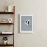 "Take Flight" - Art Print in Dusty Blue by Vera Lim - In a Room