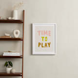 "Time to Play" - Art Print in Peach by Alicia Schultz - In a Room