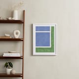 "Your Serve 2" - Art Print in Blue Deuce by Alicia Abla - In a Room