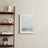 "Spring Brook" - Art Print in spring blue by AlisonJerry - In a Room