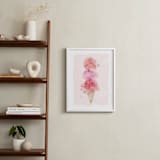 "mermaid scoops" - Art Print in berries by silverscreen studio - In a Room