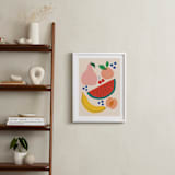 "Fruit Bowl" - Art Print in Peach by Vera Lim - In a Room