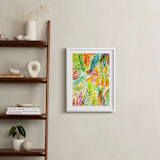 "Tropical" - Art Print in Sunny yellow by Alexandra Dzh - In a Room