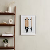 "Long Board" - Art Print in Black by Itsy Belle Studio - In a Room