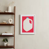 "Two Percent Milk" - Art Print in Cherry by Elliot Stokes - In a Room