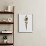 "Ice Cream" - Art Print in Pink by Aiko Poole - In a Room