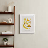"Ten Yellow Things" - Art Print in Yellow by Ana Peake - In a Room