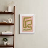 "Twisty Alligator" - Art Print in Moss by Ampersand Design Studio - In a Room