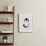 "baby penguin" - Art Print in Beige by Vivian Yiwing - In a Room