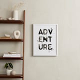 "Adventure" - Art Print in Black by Kelsey McNatt - In a Room