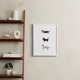 "it's a dog's world" - Art Print in clean white by Sheila Sunaryo - In a Room
