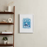 "Cowabunga!" - Art Print in Sky Blue by Kerry Doyle - In a Room