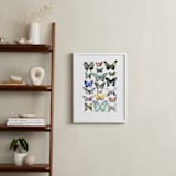 "Watercolor Butterfly Collection" - Art Print in Lush Meadow by Heidi Lowell - In a Room