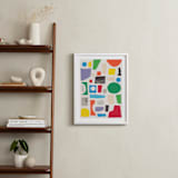 "Paper Playground" - Art Print in Sherbet by Alisa Galitsyna - In a Room