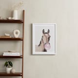 "Bubblegum: Horse" - Art Print in bubblegum pink by Maja Cunningham - In a Room