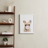 "Bubblegum animals" - Art Print in white by Maja Cunningham - In a Room