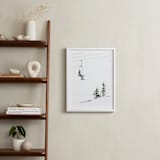 "skier" - Art Print in freestyle blue by Alicia Abla - In a Room