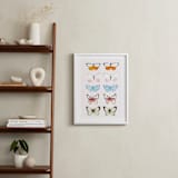 "Butterfly Study" - Art Print in Blush by Megan Kelso - In a Room