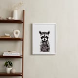 "Baby Raccoon" - Art Print in umber by Cass Loh - In a Room