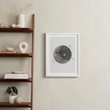 "A Happy Moon" - Art Print in Grey by Mollie Bohannon - In a Room