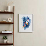 "Space Adventure" - Art Print in Starry Sky by Katrina Pete - In a Room